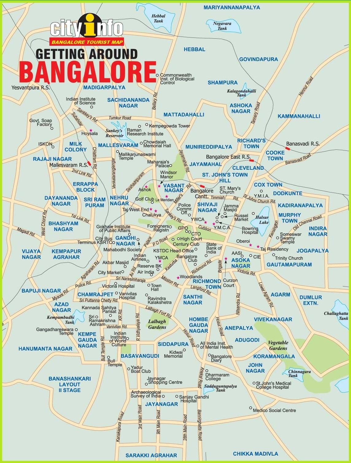 Բանգալոր քարտեզի վրա